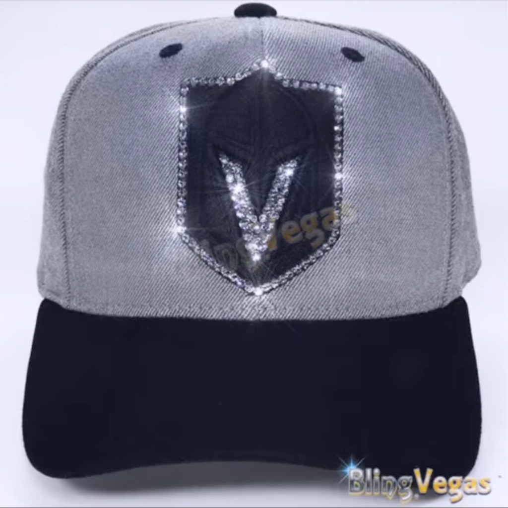 Vgk Custom Swarovski Crystal Snapback Hat